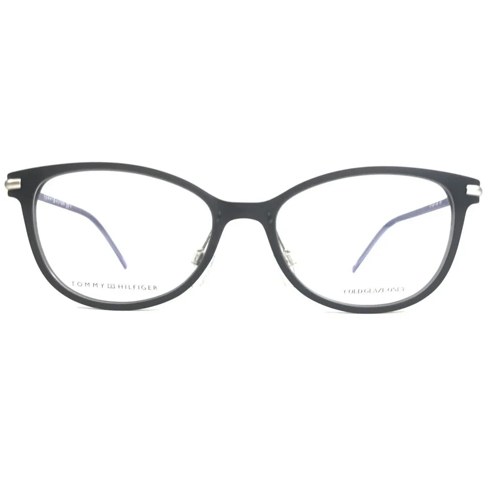 Tommy Hilfiger Eyeglasses Frames TH1398 R3B Matte Black Silver Blue 50-18-140